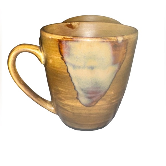 Sango Other - SANGO Splash Brown Drip Glazed Pottery Coffee Mugs Cups Set of 2 Gorgeous Finish
